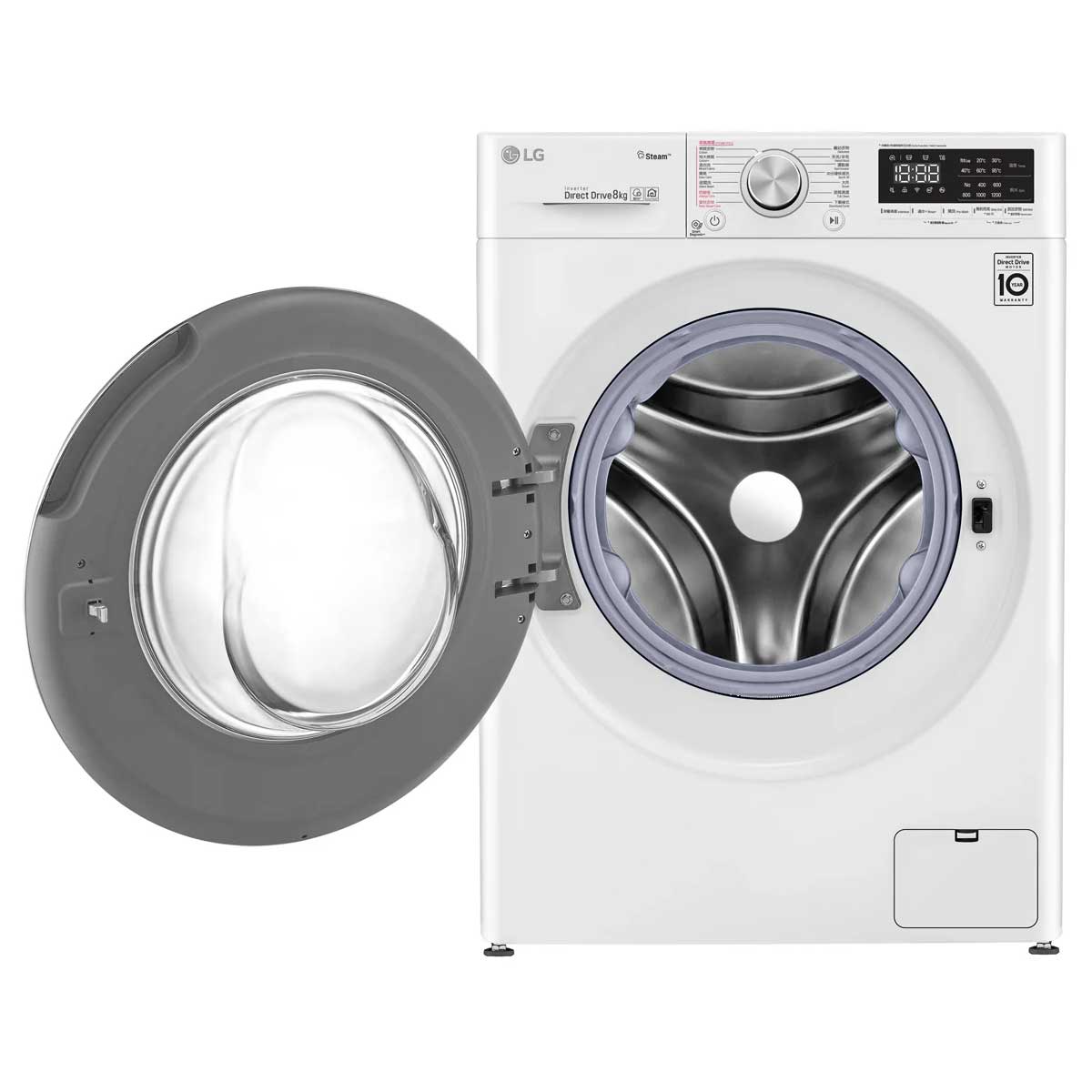 LG 樂金 F-1208V4W 8.0公斤 1200轉 前置式洗衣機 - ShineCreation 創暉百貨