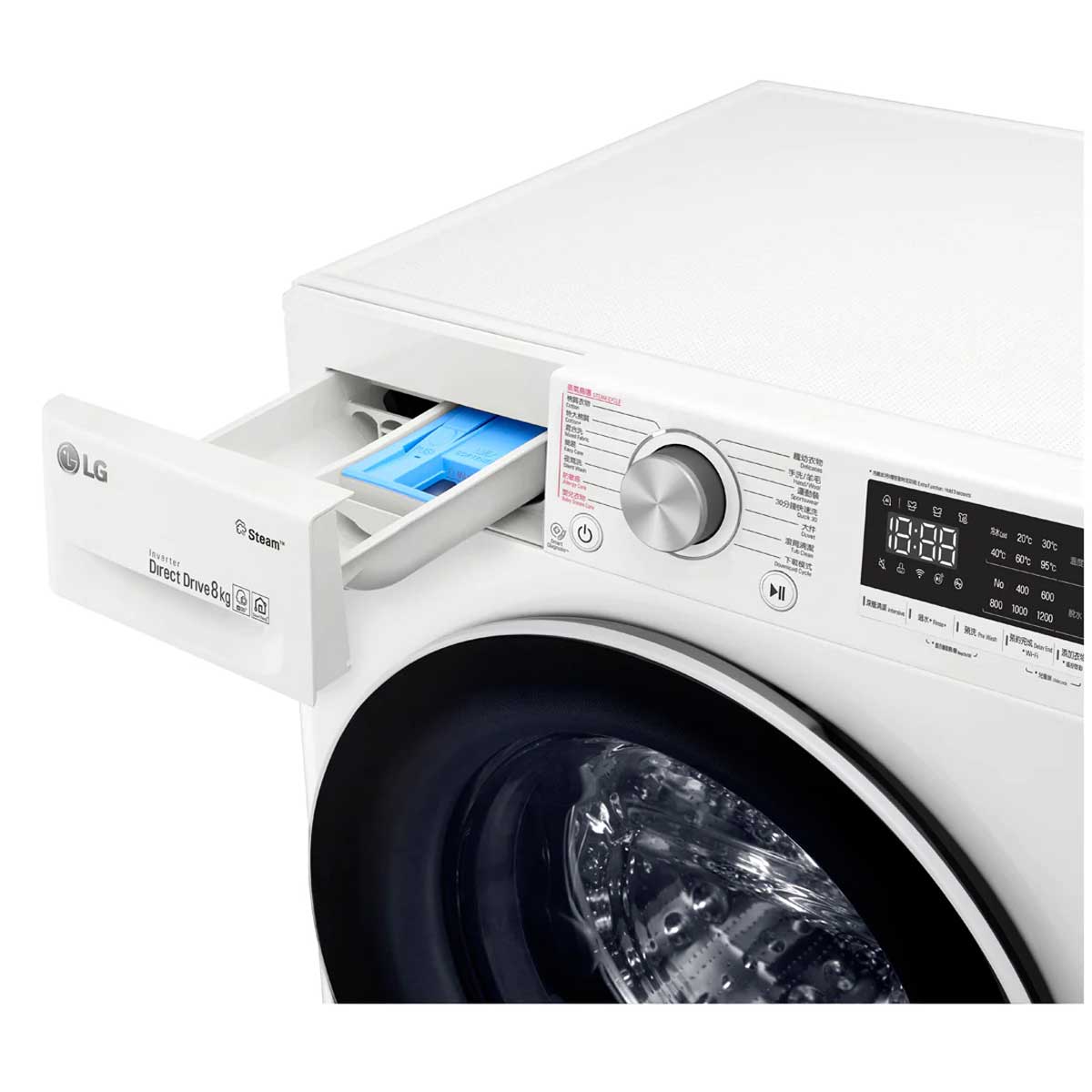 LG 樂金 F-1208V4W 8.0公斤 1200轉 前置式洗衣機 - ShineCreation 創暉百貨
