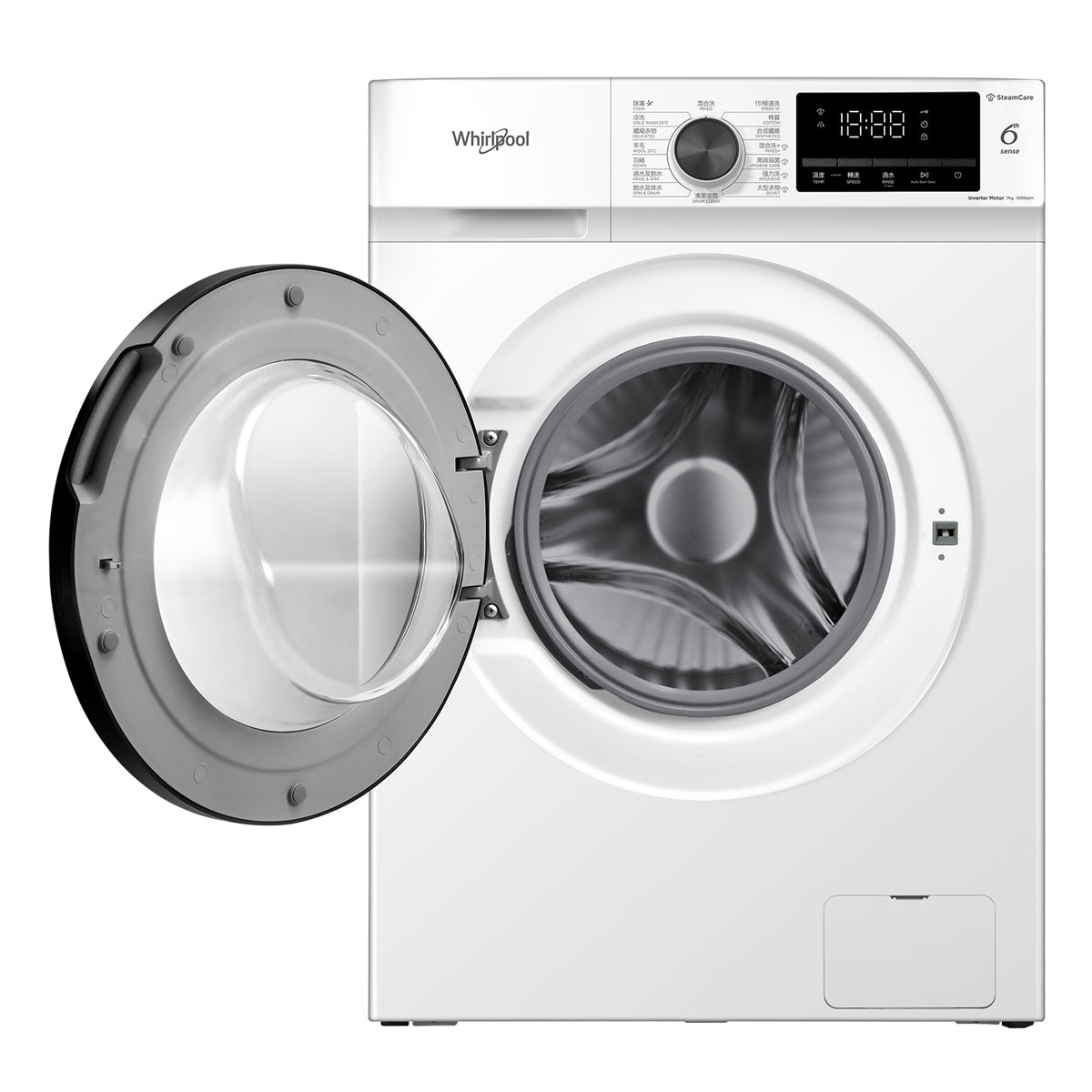 Whirlpool 惠而浦 FWTB7002GWG 7.0公斤 1200轉 變頻 SteamCare 前置式纖薄洗衣機