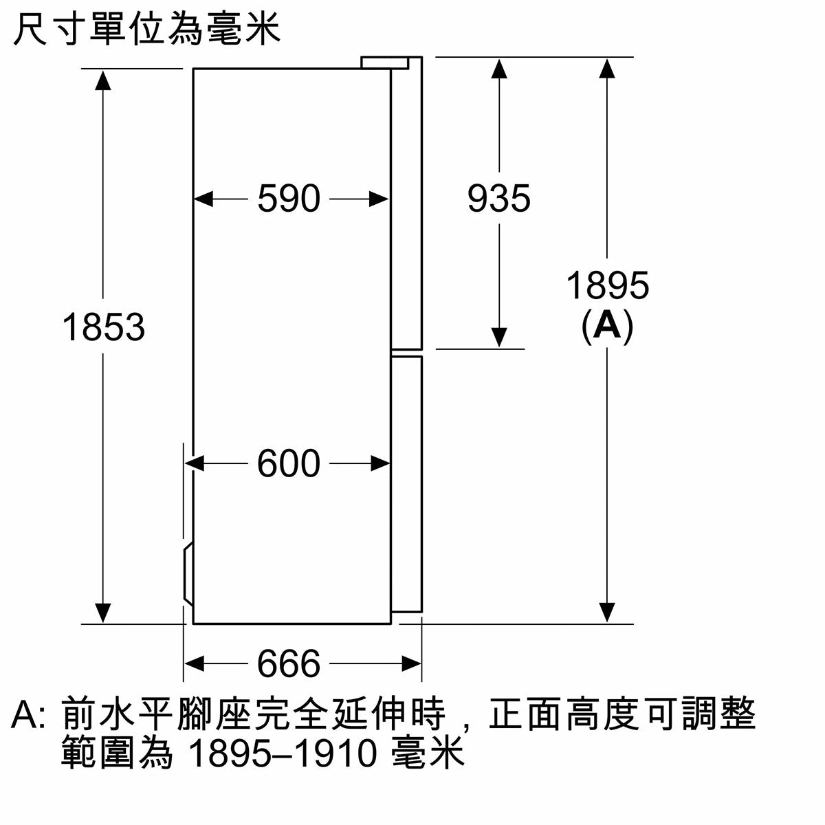 Bosch 博世 KMC85LBEA 550公升 Series 4 法式無霜纖薄十字門雪櫃 (黑鑽玻璃) - ShineCreation 創暉百貨