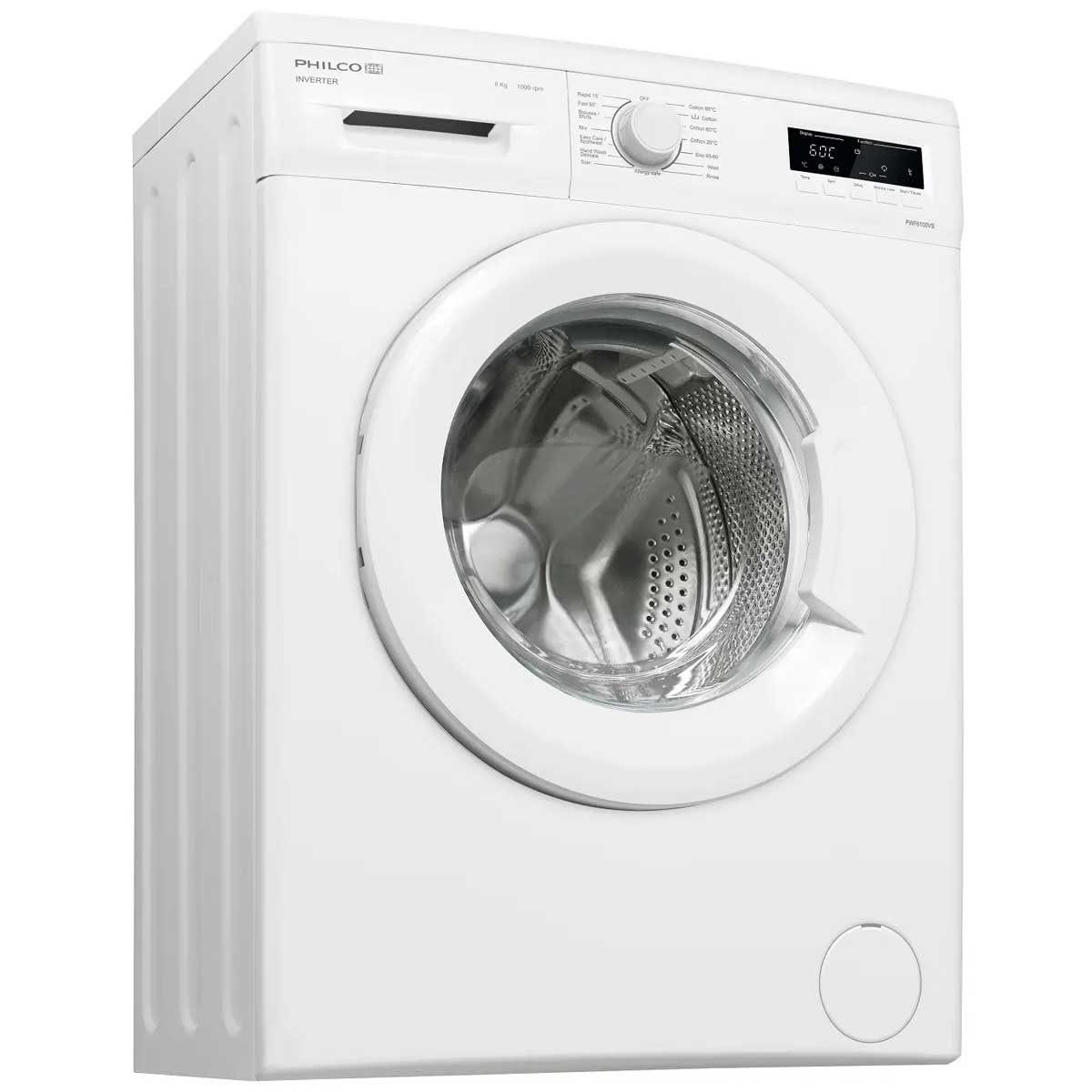 Philco 飛歌 PWF6100VS 6公斤 1000轉 變頻超薄前置式洗衣機 - ShineCreation 創暉百貨