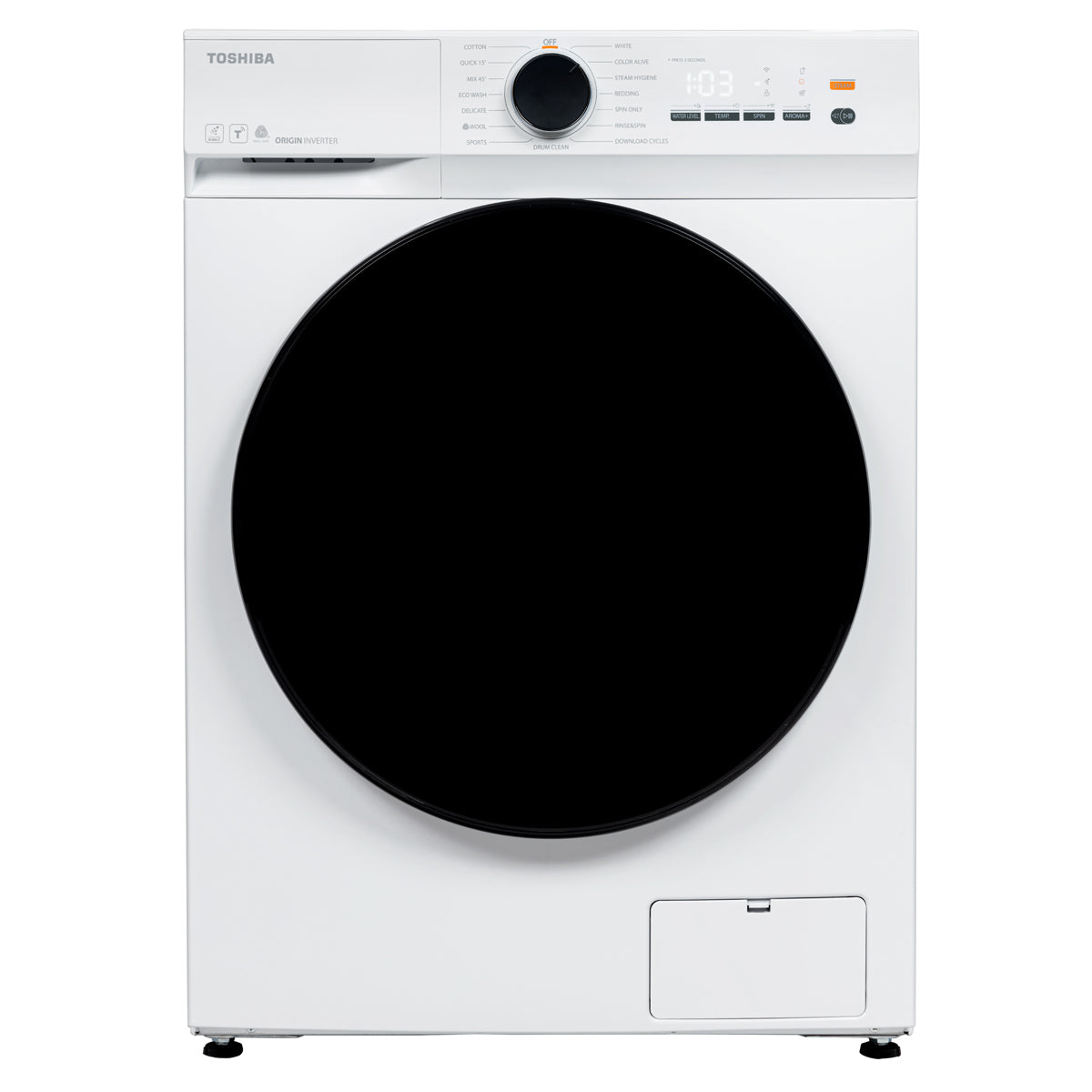Toshiba 東芝 TW-T21BU90UWH(WW) 8.0公斤 1400轉 超薄身前置式變頻洗衣機 - ShineCreation 創暉百貨