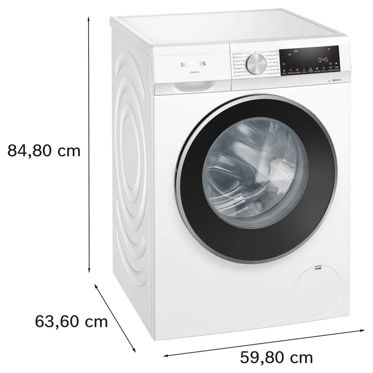 Siemens 西門子 WG54A2A2HK 10公斤 1400轉 iQdrive 變頻摩打 前置式洗衣機