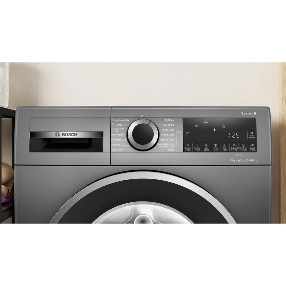 Bosch 博世 WNG254R1GB Series 6 10.5/6 kg 1400轉 前置式洗衣乾衣機 - ShineCreation 創暉百貨