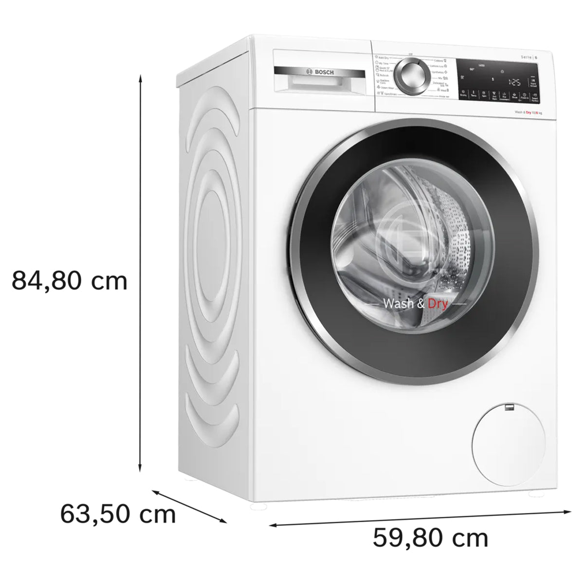 Bosch 博世 WNG254YDHK 10/6.0公斤 1400轉 Series 6 變頻 前置式洗衣乾衣機