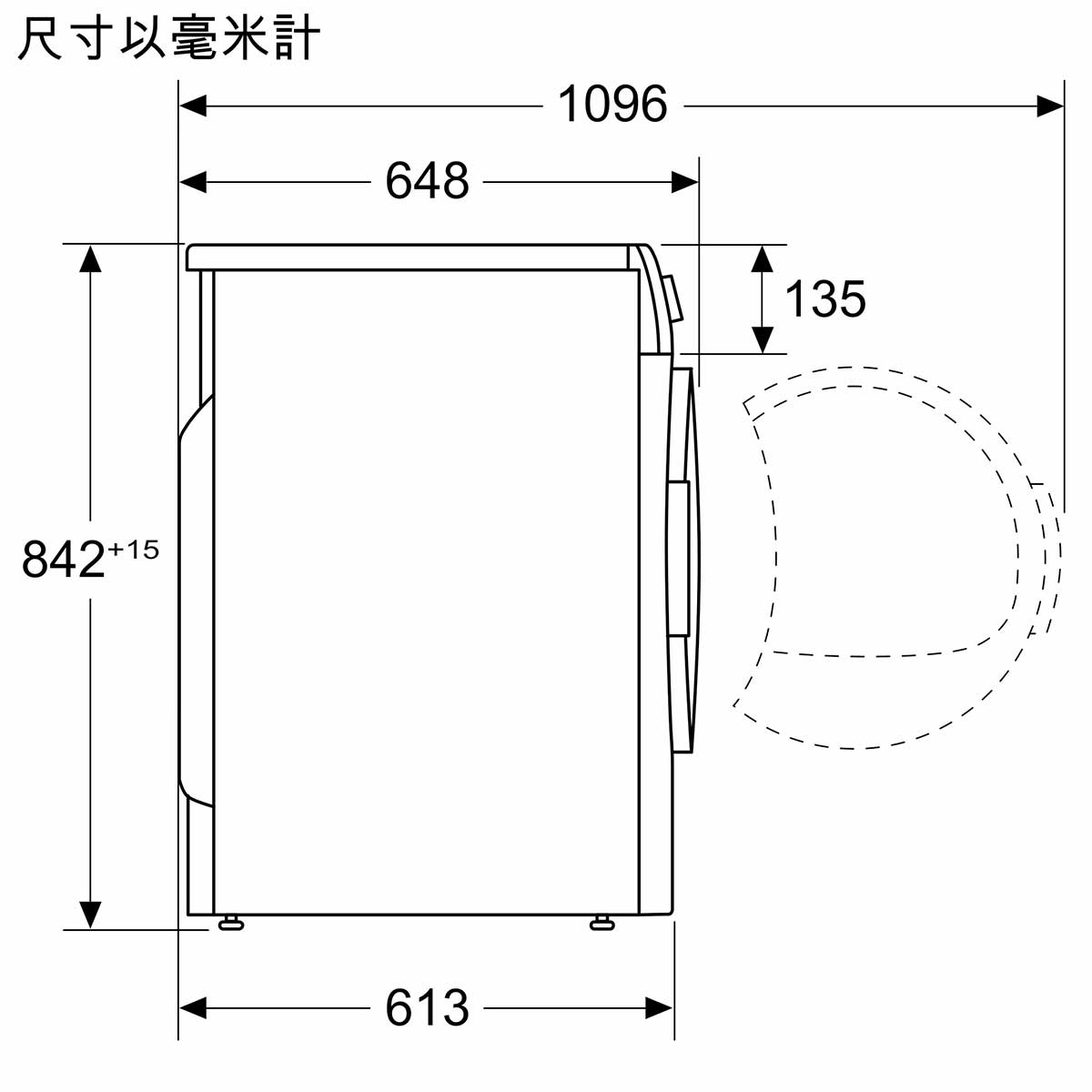 Siemens 西門子 WP30A2X0HK 8.0公斤 冷凝式乾衣機
