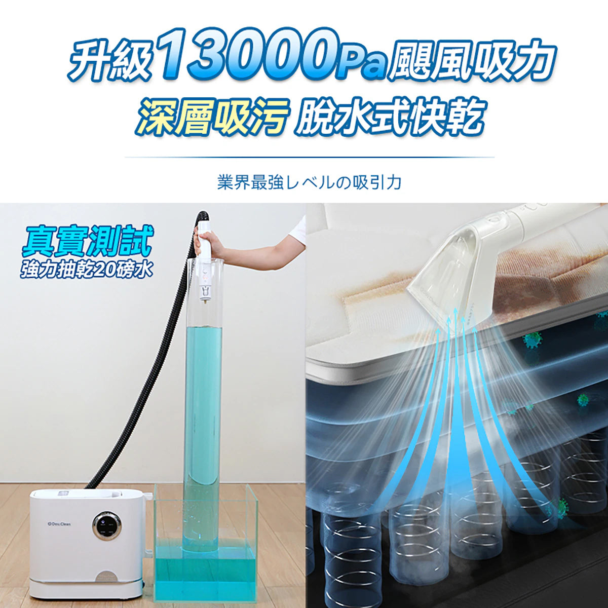 Double Clean YS1010 多用途乾濕水洗全屋離地清潔機 Pro+ (蒸氣殺菌版)