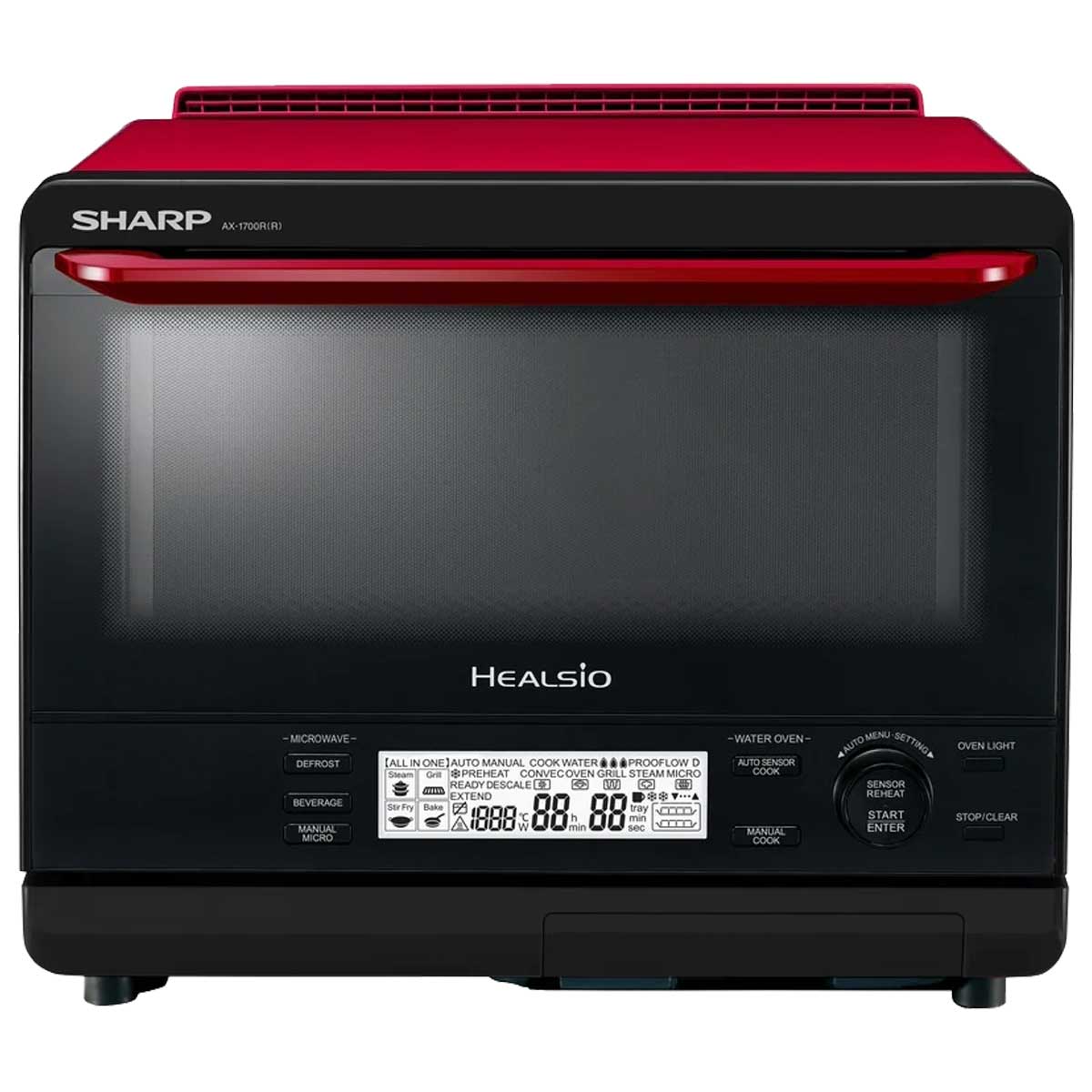 Sharp 聲寶 AX-1700R(R) 31公升 Healsio 水波爐 (紅色) - ShineCreation 創暉百貨