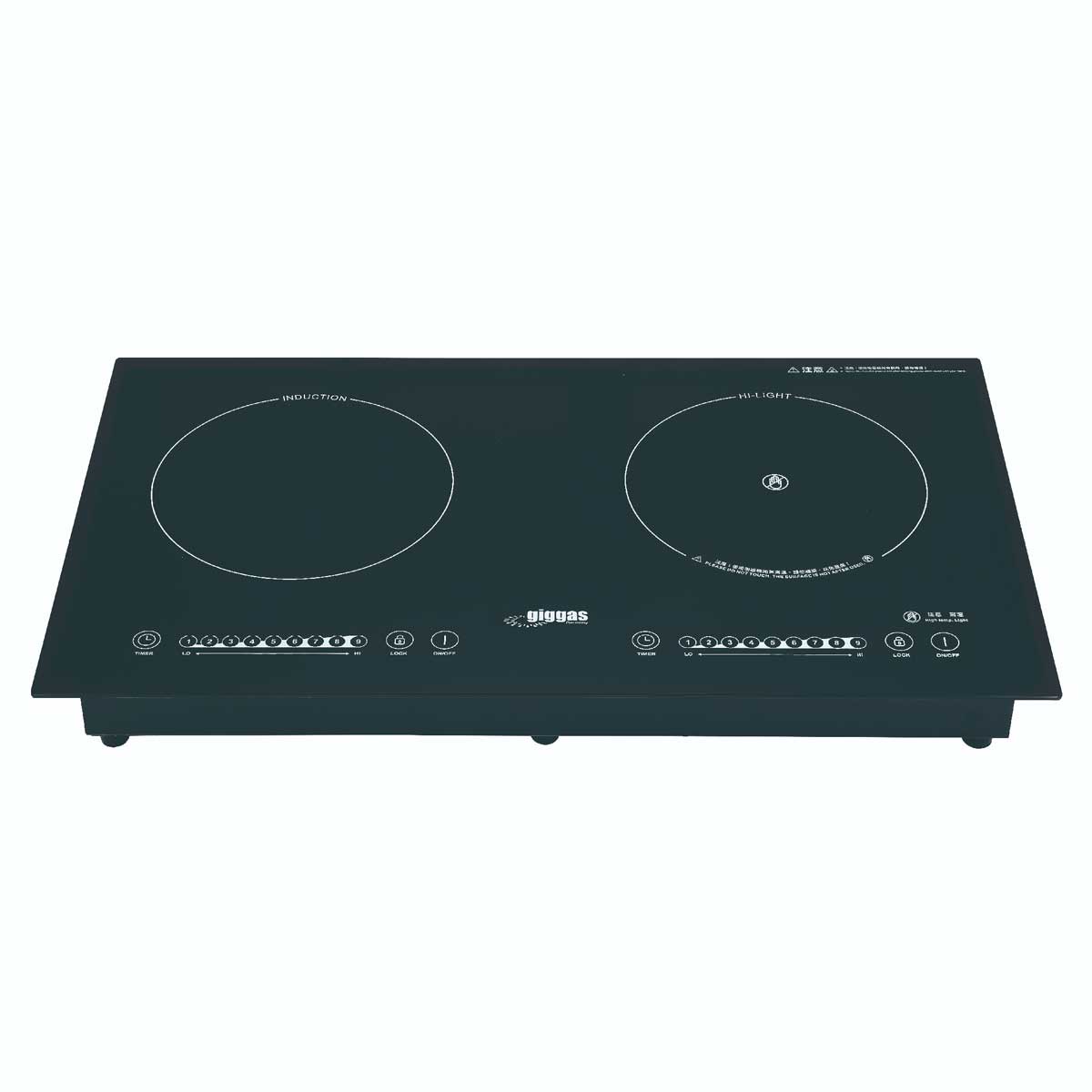 Giggas 上將 GL-9888 70厘米 座檯/嵌入式雙頭電磁+電陶爐 - ShineCreation 創暉百貨