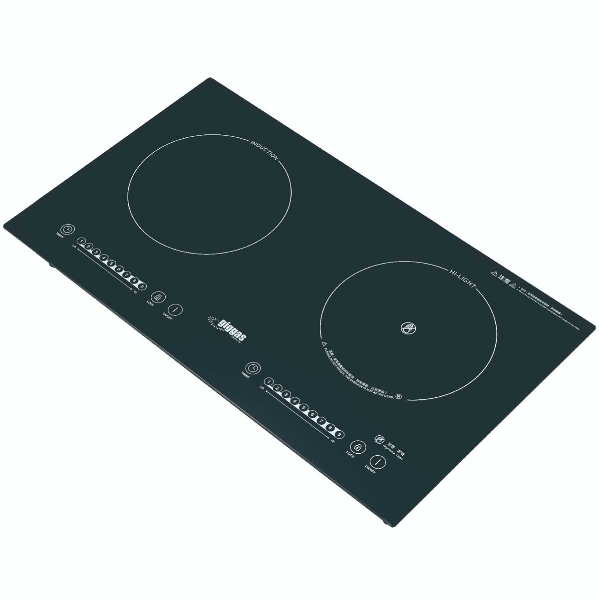 Giggas 上將 GL-9888 70厘米 座檯/嵌入式雙頭電磁+電陶爐 - ShineCreation 創暉百貨