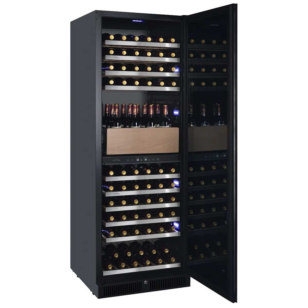 Vinvautz 法國名望 VZ140SDUG 140瓶 嵌入式雙溫區紅酒櫃 - ShineCreation 創暉百貨