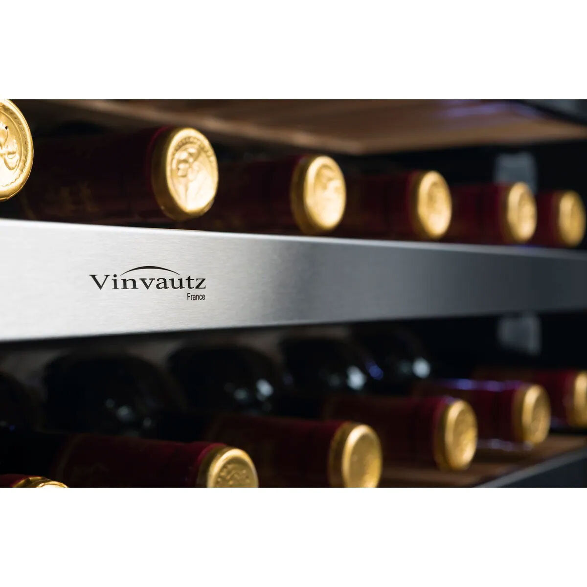 Vinvautz 法國名望 VZ43SDUG 43瓶 嵌入式雙溫區紅酒櫃 - ShineCreation 創暉百貨