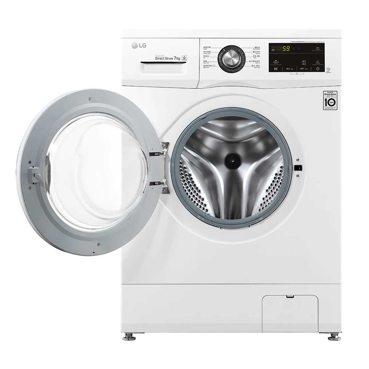 LG 樂金 WF-T1207KW 7.0公斤 1200轉 纖薄前置式洗衣機 (可飛頂) - ShineCreation 創暉百貨