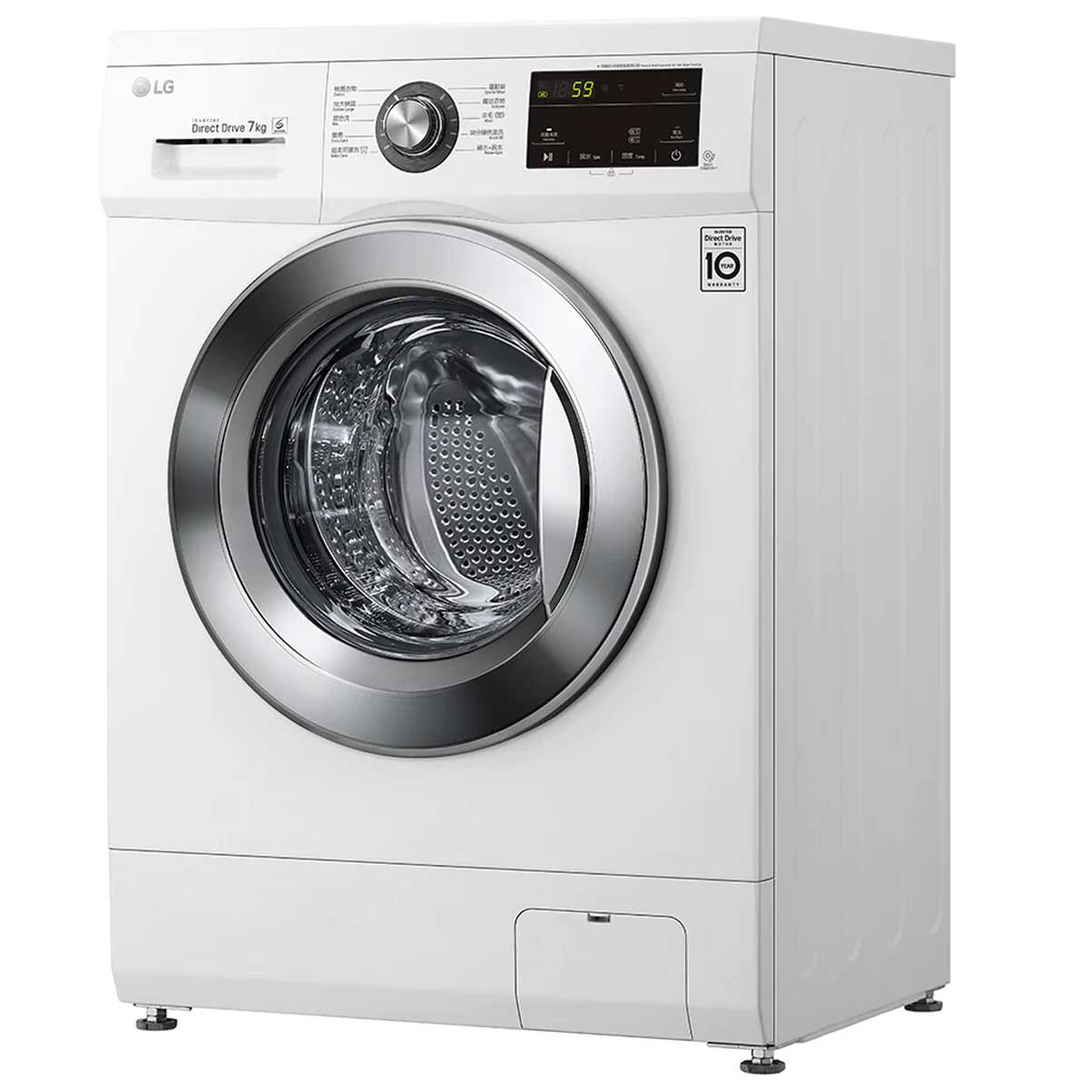 LG 樂金 WF-T1207KW 7.0公斤 1200轉 纖薄前置式洗衣機 (可飛頂) - ShineCreation 創暉百貨