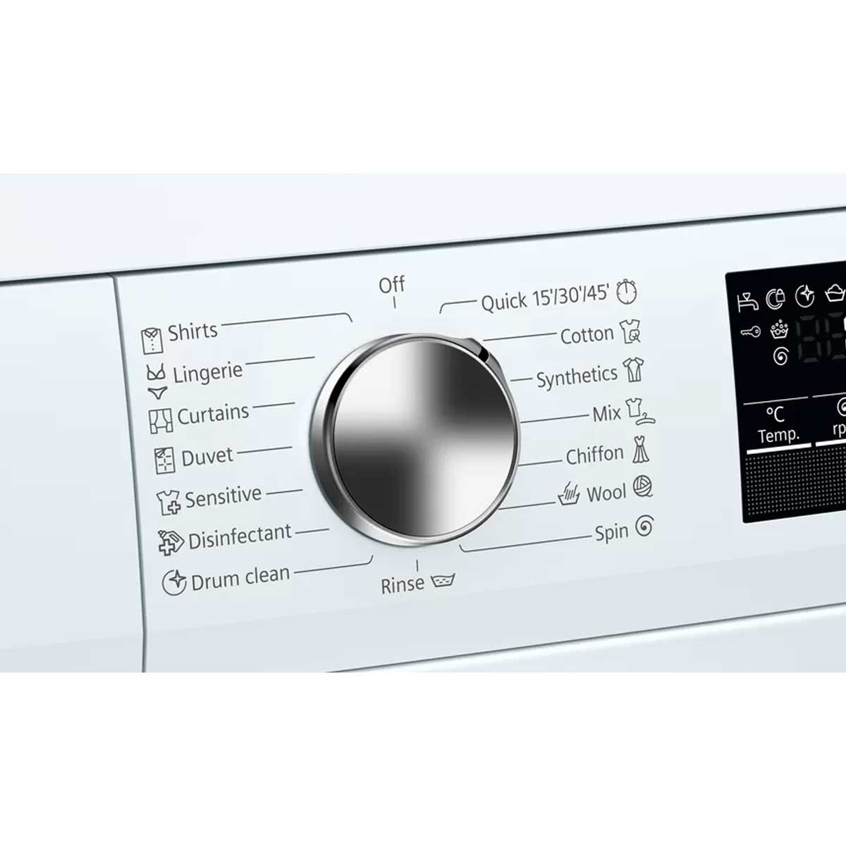 Siemens 西門子 WU12P269HK 9.0公斤 1200轉 前置式洗衣機 - ShineCreation 創暉百貨